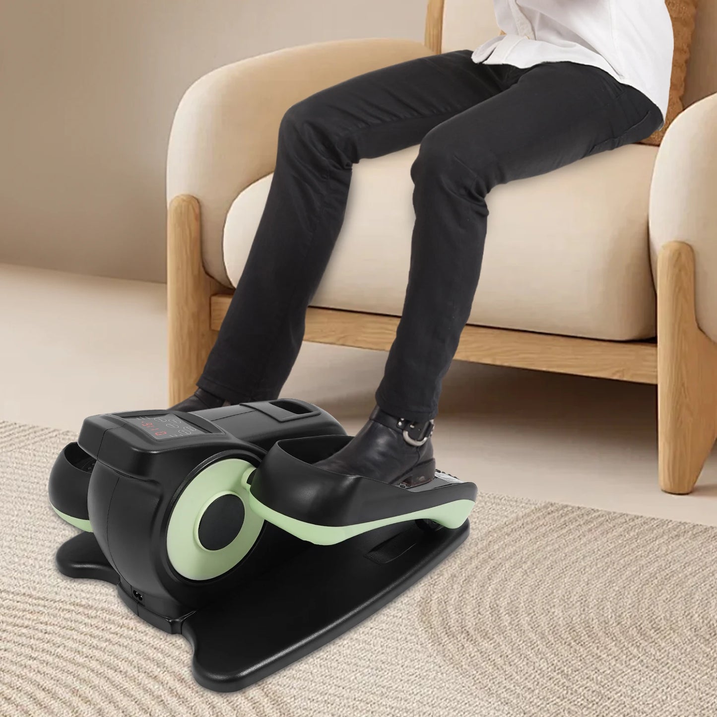 Portable Under-desk Elliptical Machine with Remote Control for Training Home Office