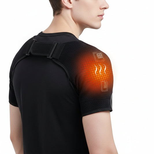 Usb Heated Shoulder Brace Rotator Cuff Support Pain Relief Adjustable Left/Right Shoulder Joint Pain Sports Protective Equipment